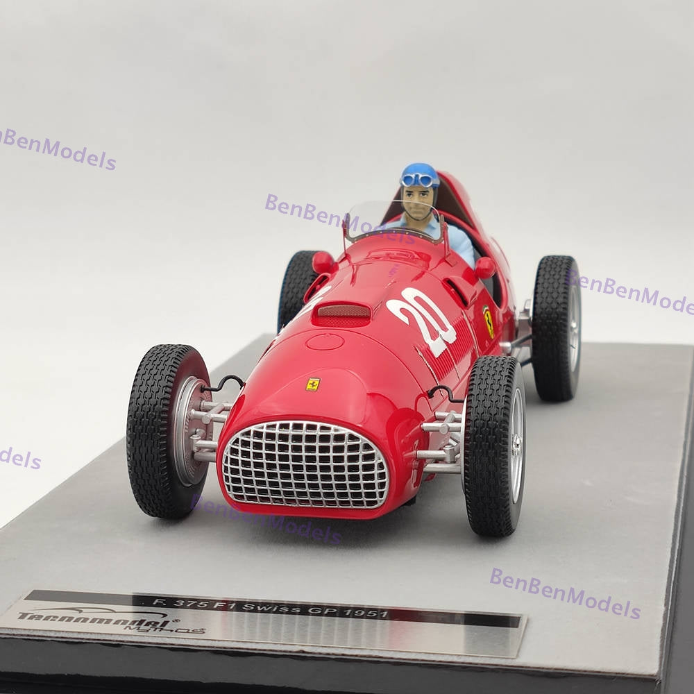 1/18 Tecnomodel Mythos Series Ferrari 375 F1 #20 Swiss GP 1951 A.Ascari Resin
