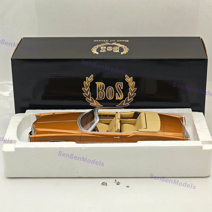 1/18 Bos Eldorado Convertible 1976 Metallic Bronze Resin Model Car