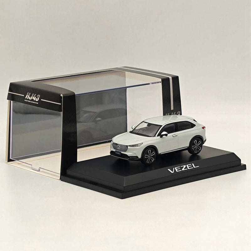 Hobby Japan 1/43 Honda VEZEL e:HEV Z Premium Sunlight White (P) HJ432002SW Diecast Model Car Limited Collection