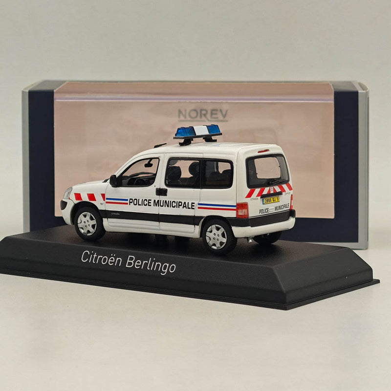 1/43 Norev CITROEN Berlingo von 2004 Stadtpolizei Diecast Model Cars White