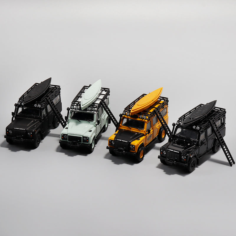 Voiture miniature moulée sous pression Master 1:64 Land Rover Defender 110 - Jouets pour loisirs - Cadeaux de collection avec accessoires 