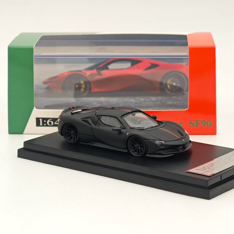 Fine model 1:64 Scale Novitec Ferrari SF90 Diecast Models Car Collections Black