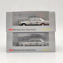 Master 1:64 Mercedes-Benz 190E Berlin Bear 2000 Lowride Jouets moulés sous pression Modèles de voitures Véhicules miniatures Collection de loisirs Cadeaux 