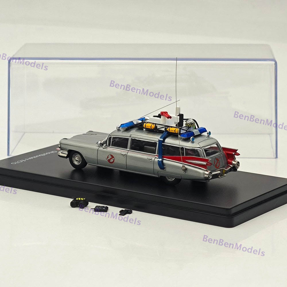 1:64 YS Ghostbusters Ecto-1 Varnish Diecast Model Minicar Limited