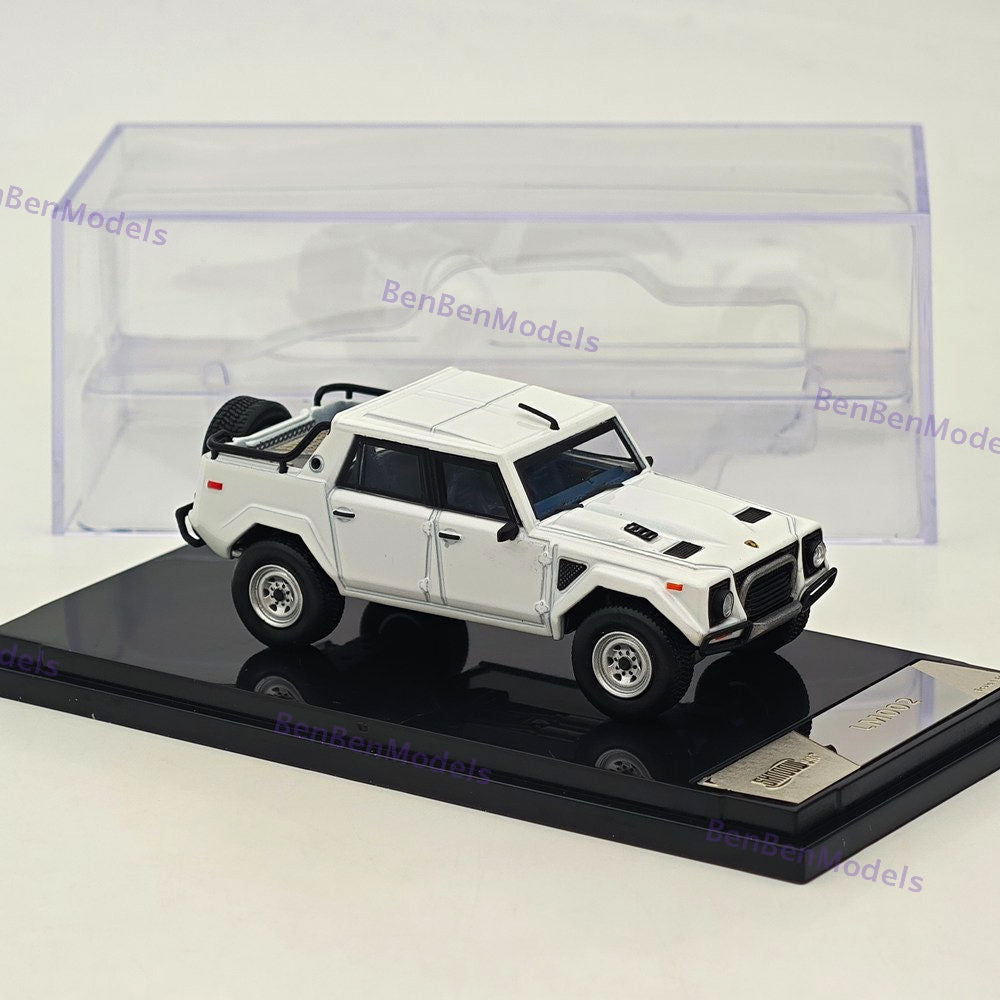 1:64 Shadow Pro LM002 SUV LHD Pearl White Diecast Metal Car Limited