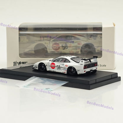 1/64 Ghost Player LBWK F40 #58 White Racing Sports Model Diecast Metal Car