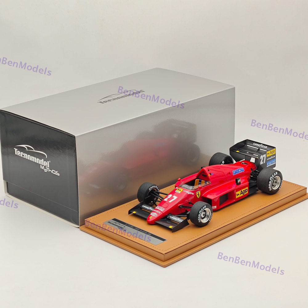 1/18 Tecnomodel Ferrari F1 86 #27 2nd AUSTRIAN GP 1986 MICHELE ALBORETO Red