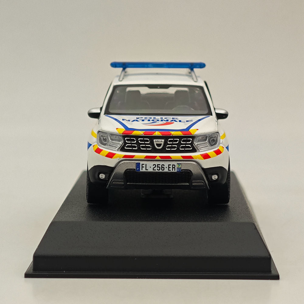 1/43 Norev Dacia Duster 2021 Police Nationale Guadeloupe modèle de voiture moulé sous pression blanc 