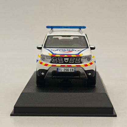 1/43 Norev Dacia Duster 2021 Police Nationale Guadeloupe modèle de voiture moulé sous pression blanc 
