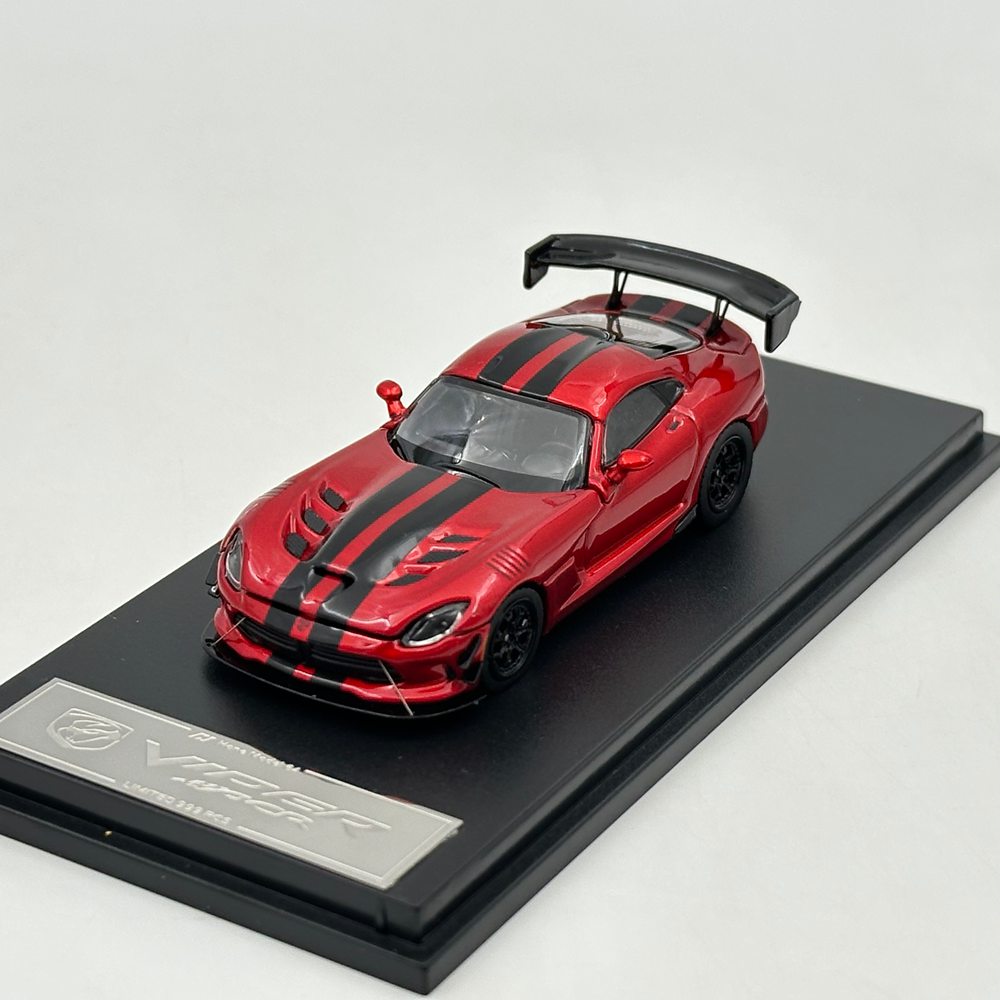 Hone Model 1/64 Viper MK3 ACR Magnetic Hood Racing Sports Diecast Model Car