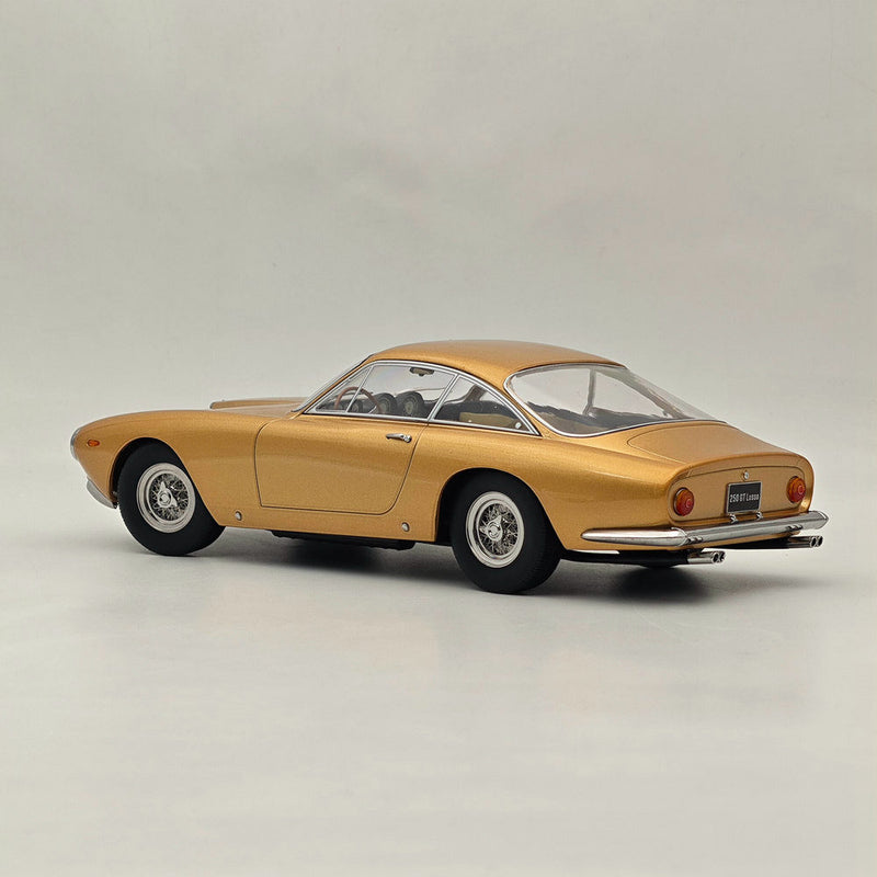 KK-Scale 1:18 Ferrari 250 GT Lusso 1962 Gold Diecast Models Car Collection
