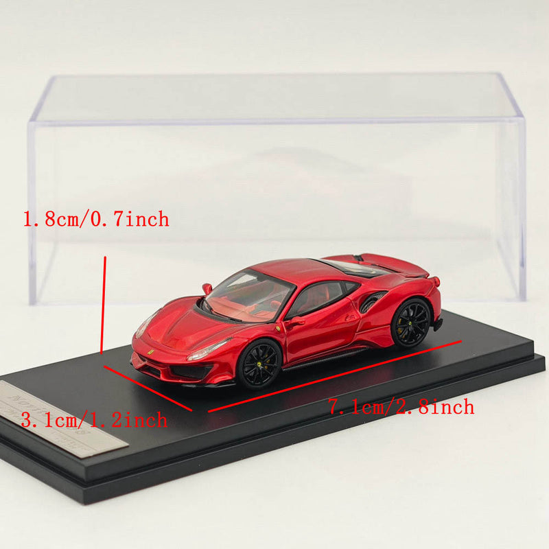 Ichilan 1:64 Novitec 488 Pista Racing Sports Diecast Car Model Toy Collections