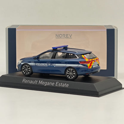 1/43 Norev Renault Megane Estate GENDARMERIE DE L'AIR 2022 Blue Diecast Model