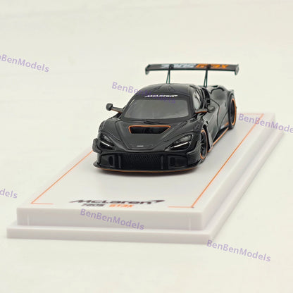 1/64 CM McLaren 720S GT3 X Super Racing Sports Black Diecast Model Car Limited