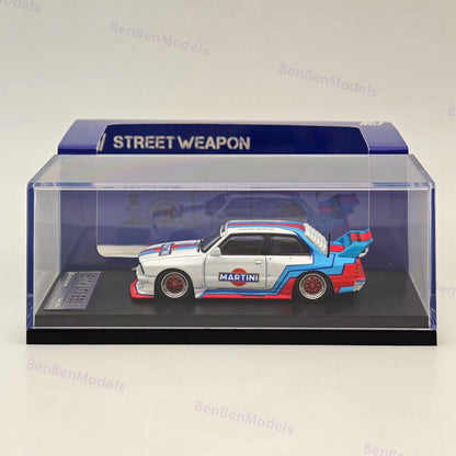 Street Weapon 1/64 BMW M3 E30 Live Offend LTO Martini Alloy Model Car Collection