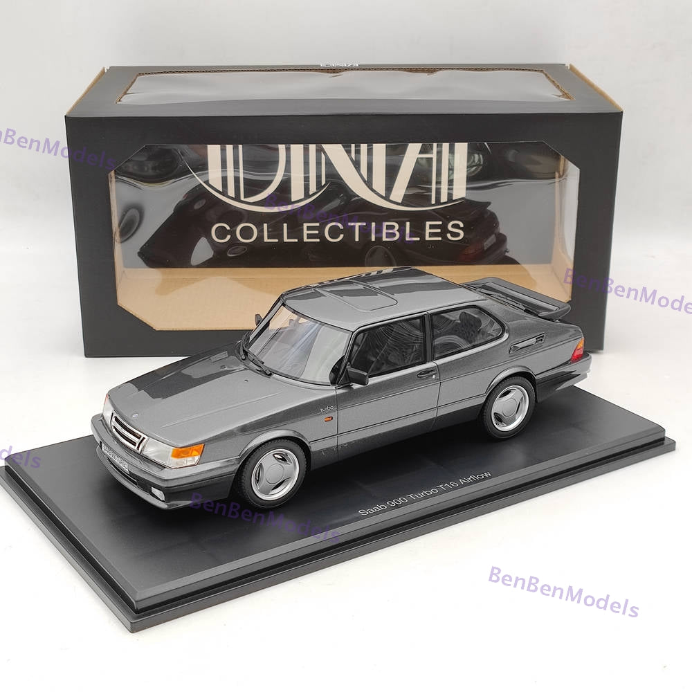 DNA Collectibles 1/18 Saab 900 Turbo T16 Airflow Grey DNA000113 Resin Model Car