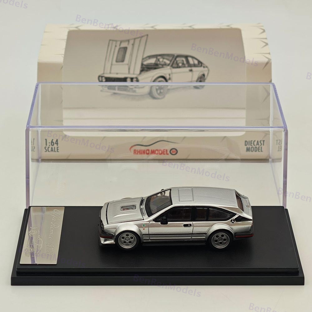 RM 1/64 Alfa Romeo GTV6 Gold/Silver Diecast Toys Car Models Collection Gifts