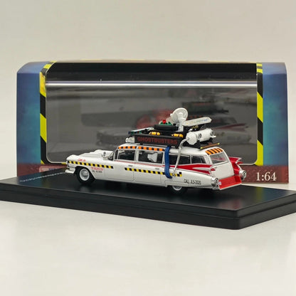 1/64 YS Ghostbusters ECTO-1A Diecast Model Car Miniature Limited Collection