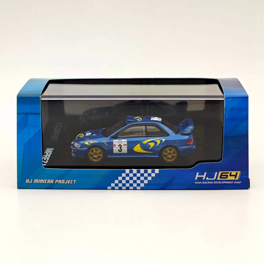 Hobby Japan 1:64 IMPREZA WRC 1997 #3 TOUR DE CORSE Winner Alloy Model HJR642041C