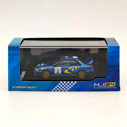 Hobby Japan 1:64 IMPREZA WRC 1997 #3 TOUR DE CORSE Winner Alloy Model HJR642041C