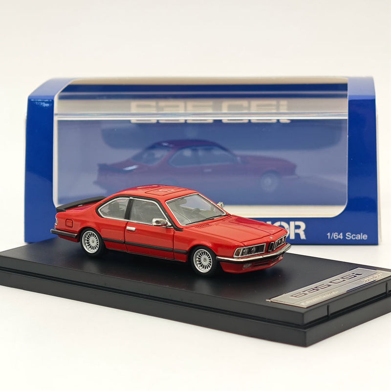 STREET WARRIOR 1/64 BMW E24 6 Series 635 CSI Red Diecast Models Car Toy Limited 999 Collection