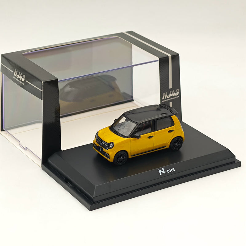 Hobby Japan 1/43 Honda N-ONE RS Premium Yellow Pearl ll HJ432001Y Diecast Model Car Limited Collection