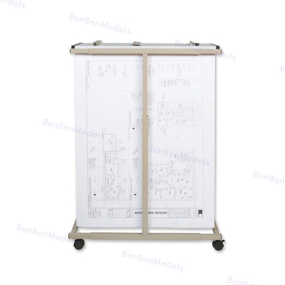 BrooksideDesign Heavy Duty Vertical Blueprint Storage Mobile Plan Center (Model MVPC)