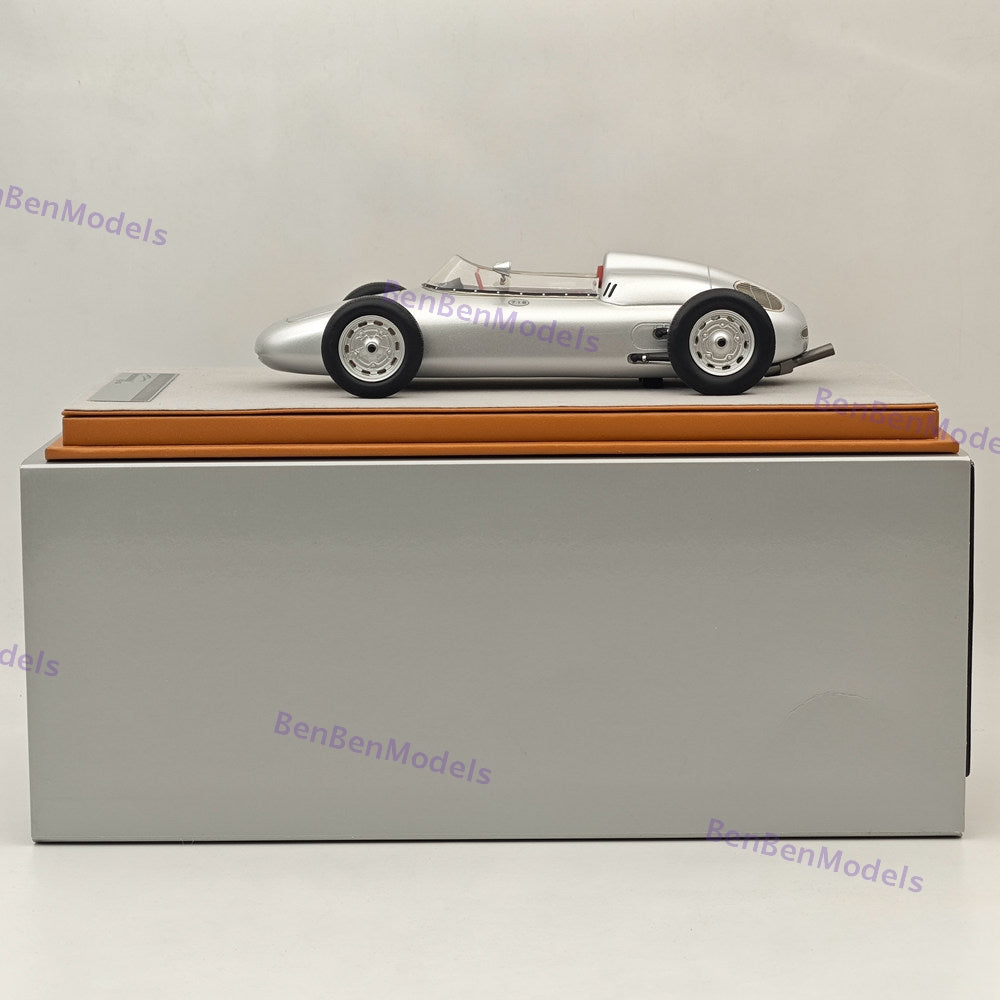 1/18 Tecnomodel Porsche 718 F2 Presse Version 1960 CA18-TMP002 Silver Resin