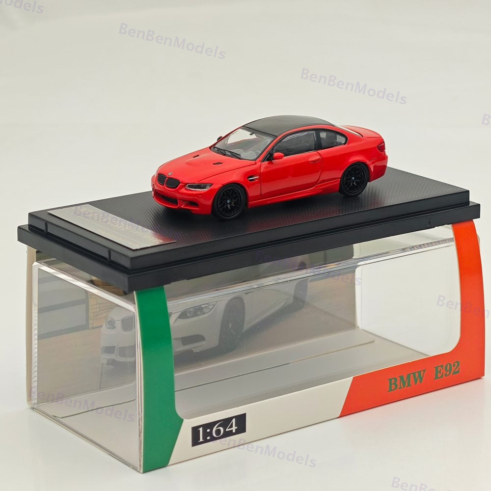 Fine model 1/64 Red BMW M3 E92 COUPE Diecast Model Car Limited Collection Gifts