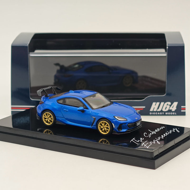 Hobby Japan 1:64 SUBARU BRZ STI Performance WR Blue Pearl HJ642047SBL Diecast Models Car Collection