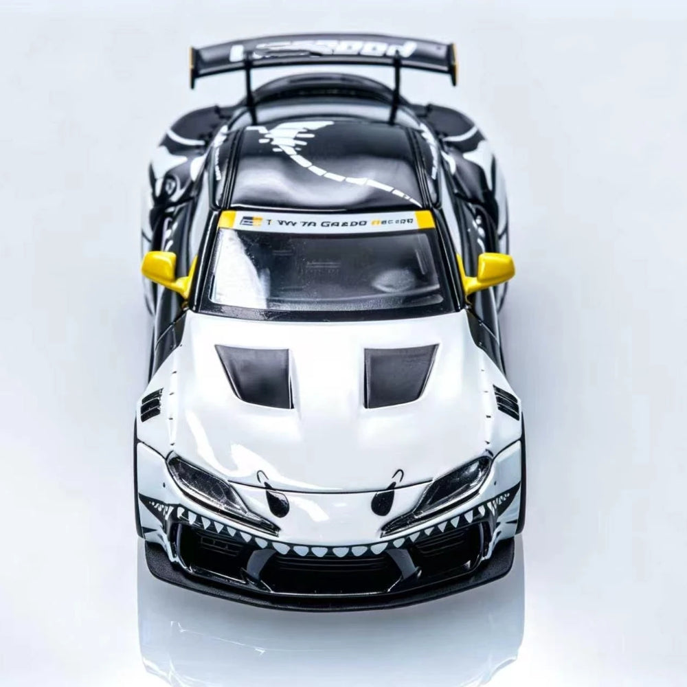 Rhino Model RM 1:64 GR Supra GT4 EVO2 Bone Dragon Paint Job Diecast Model Car Limited Collection