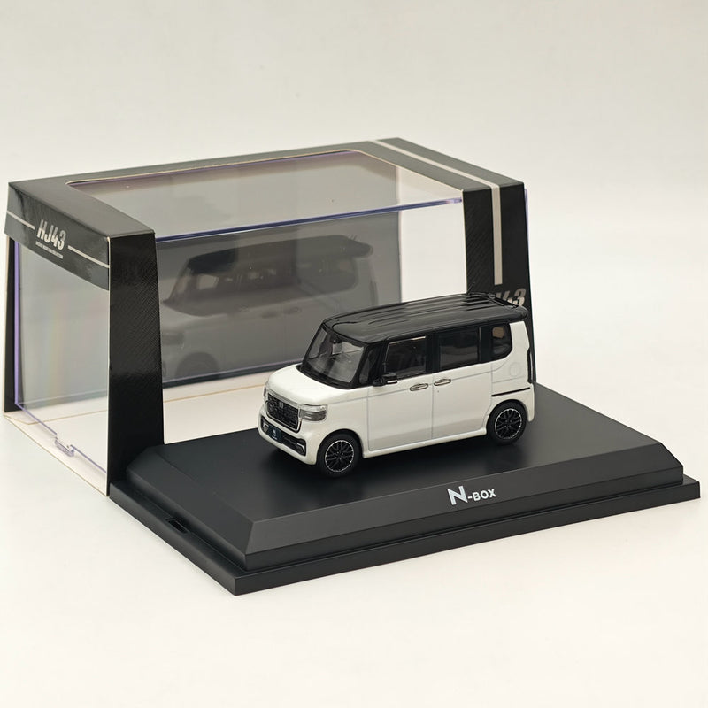 1/43 Hobby Japan Honda N-BOX Custom Platinum White Pearl & Black HJ431006WP