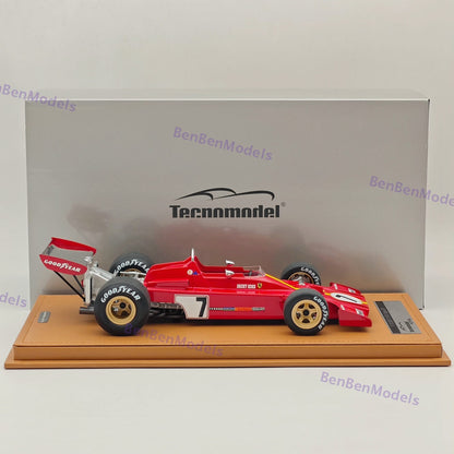 1/18 Tecnomodel Ferrari F1 312 B3-73 #7 SPAIN GP 1973 JACKY ICKX Red Resin Model