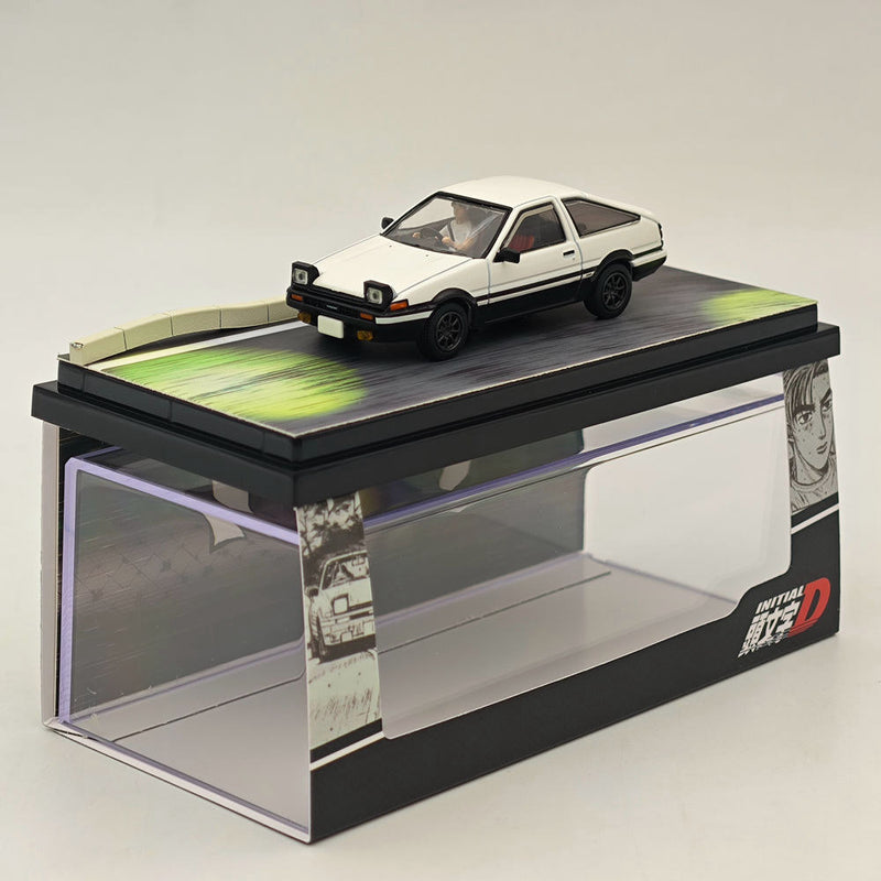 Hobby Japan 1/64 Toyota SPRINTER TRUENO GT APEX AE86 White INITIAL D HJ643008DB Diecast Model Car Limited Collection