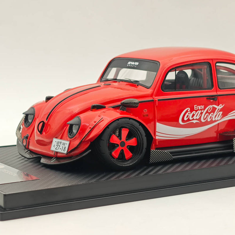 RAM Collectibles 1/18 RWB Volkswagen VW Beetle COCA-COLA WIDE BODY Red RM0029 Resin Model Car Limited Collection