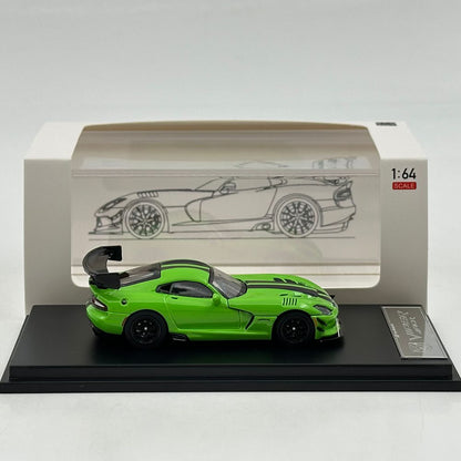 Hone Model 1/64 Viper MK3 ACR Magnetic Hood Racing Sports Diecast Model Car