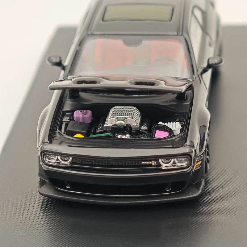 Stance Hunters 1/64 Dodge SRT Hellcat Diecast Models Car Collection Black