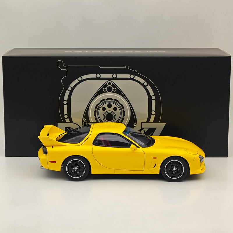 POLAR MASTER 1:18 Mazda RX-7 SPEED PLM22-002-1 Yellow Alloy Diecast Model Car