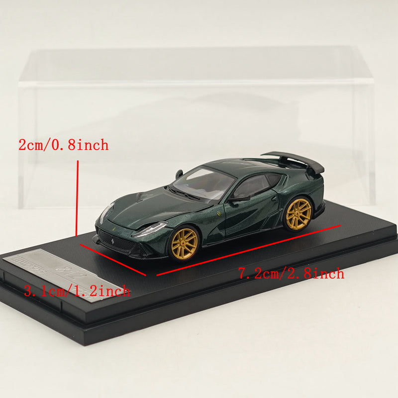 Little Toys 1/64 Ferrari 812 V12 Novitec Alloy Models Car Collection Green