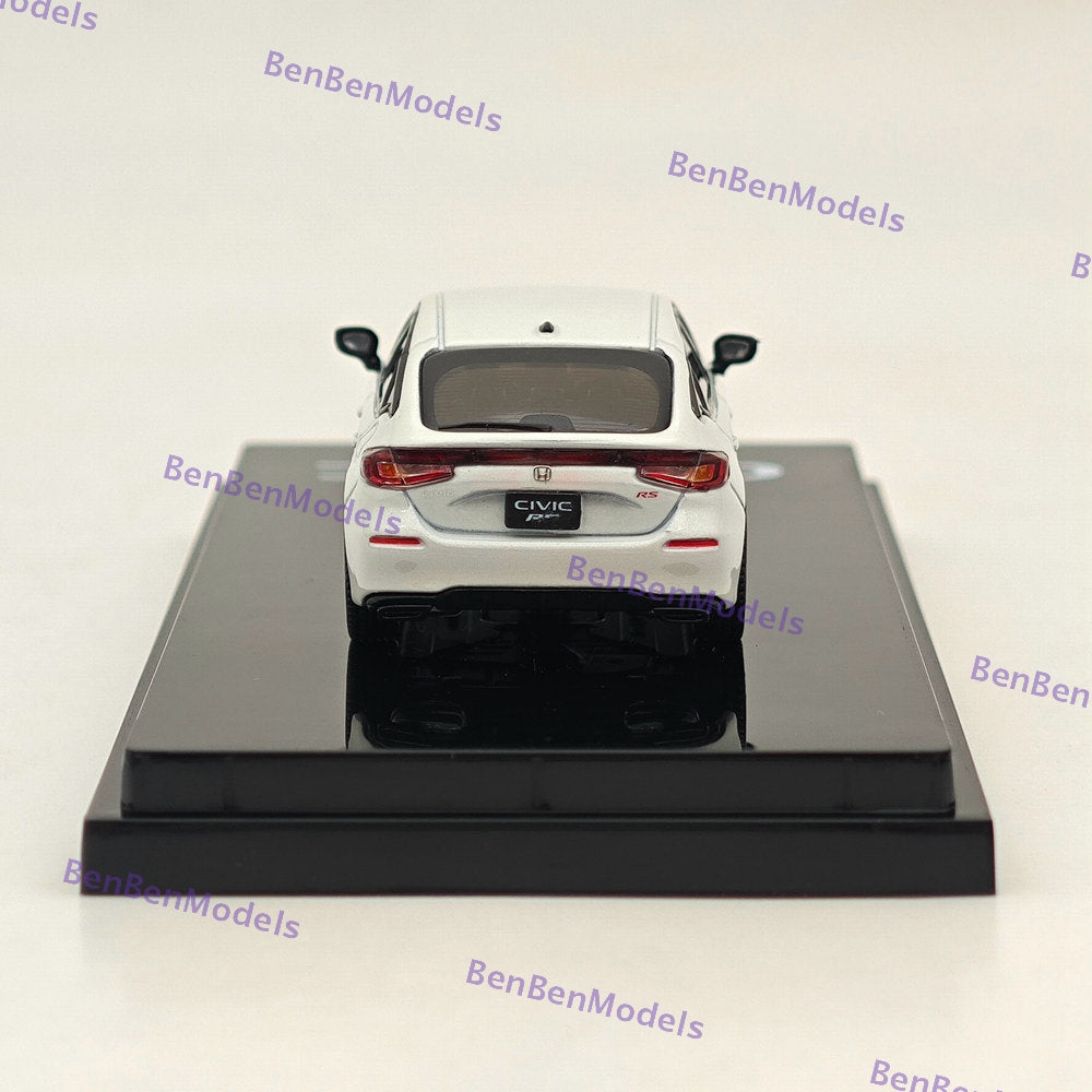 1/64 Hobby Japan CIVIC RS Platinum White Pearl Diecast Model Car HJ642046AW
