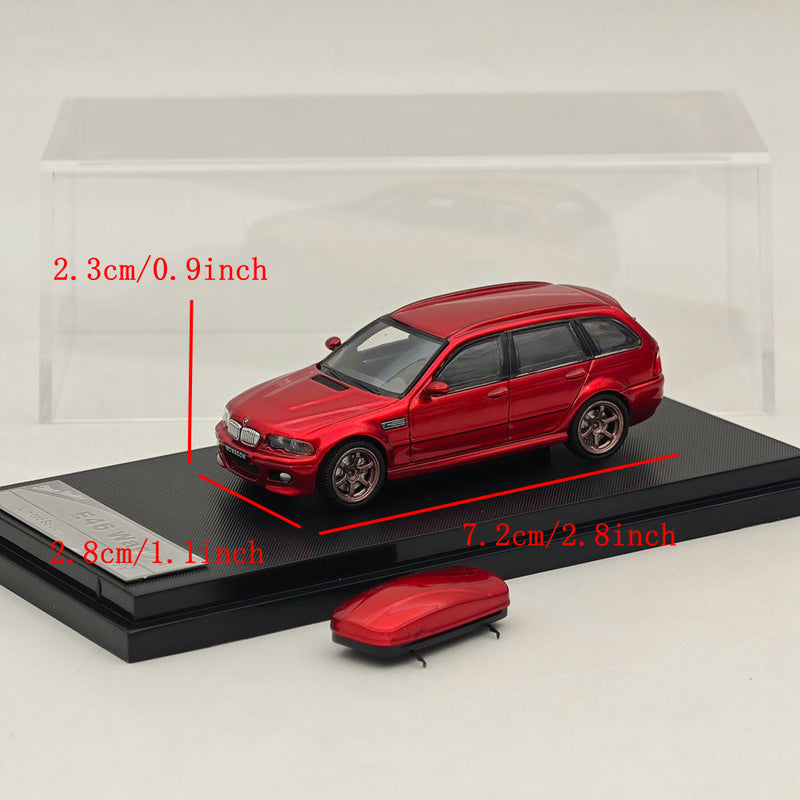 1:64 Stance Hunters E46 Wagon Diecast Model Car Limited Collection Red