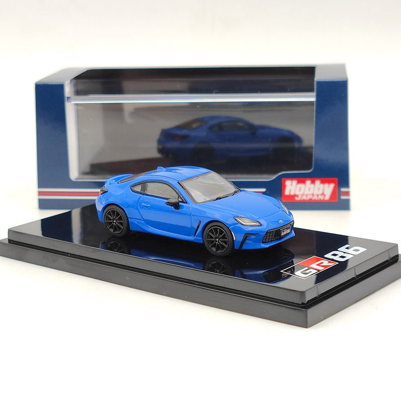 Hobby Japan 1/64 Scale TOYOTA GR86 RZ 3BA-ZN8 Blue HJ641048ABL Diecast Model Car Limited Collection Auto Toys Gifts US