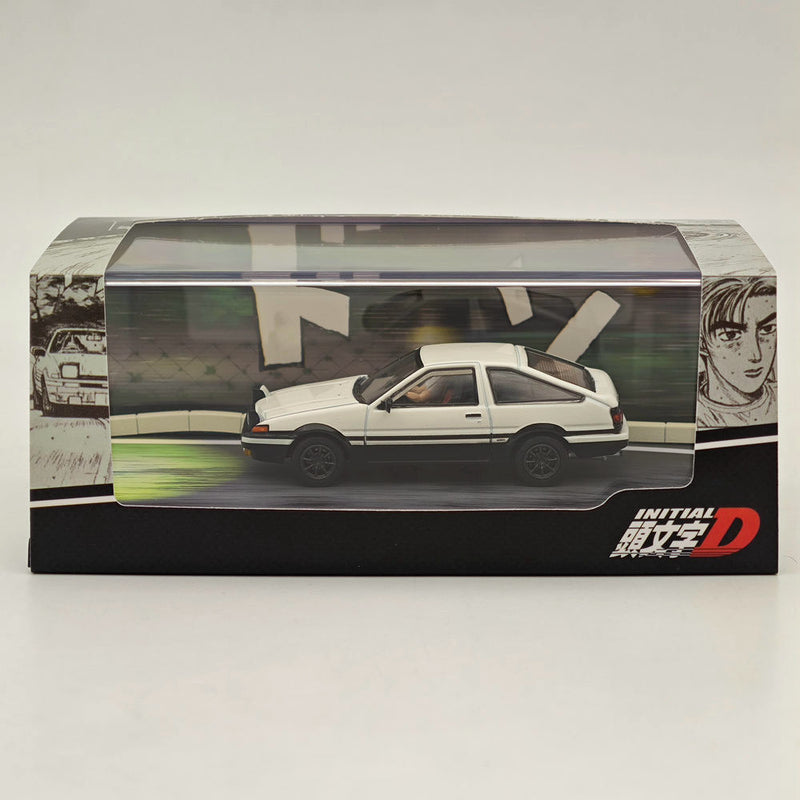 Hobby Japan 1/64 Toyota SPRINTER TRUENO GT APEX AE86 White INITIAL D HJ643008DB Diecast Model Car Limited Collection