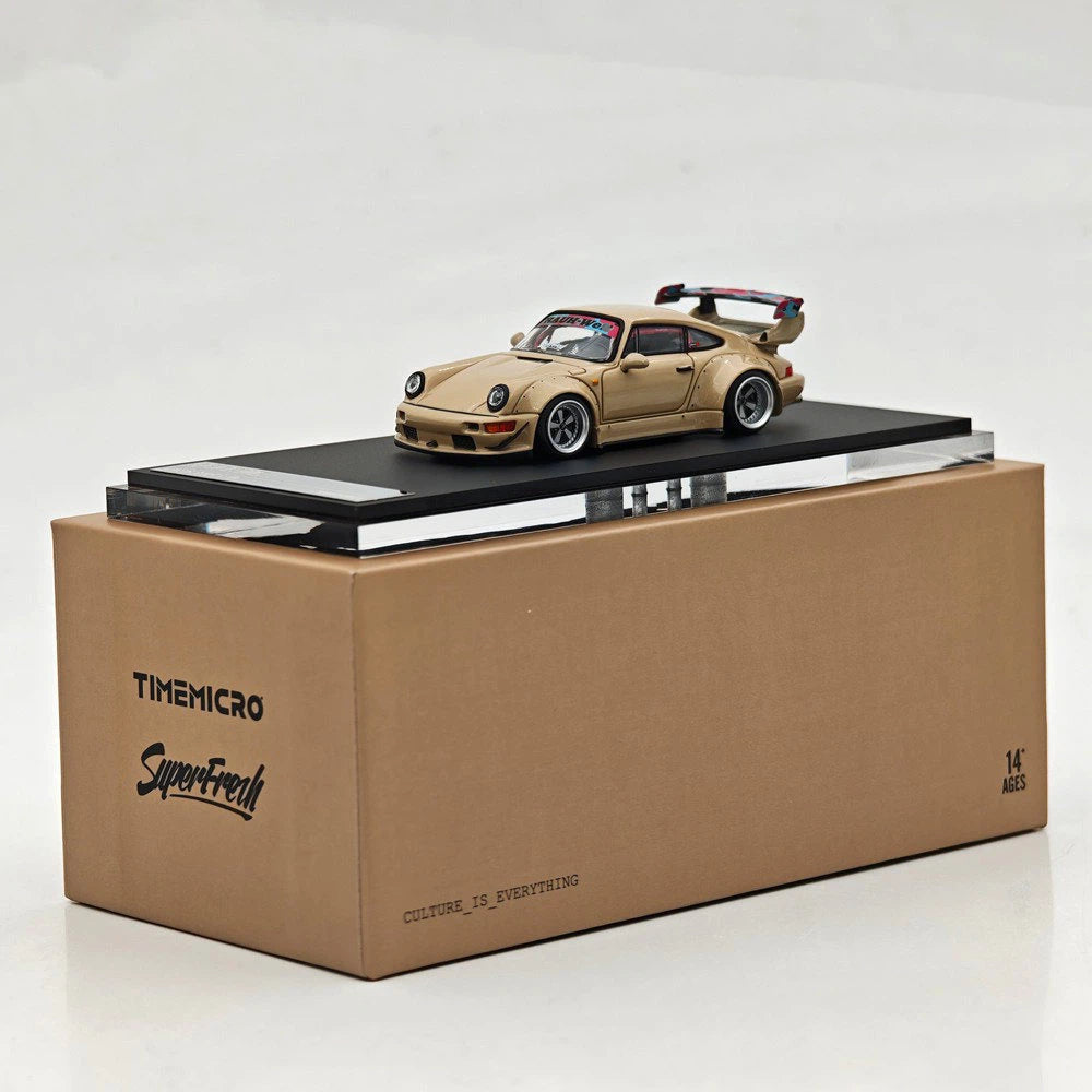 1:64 Time Micro 964 Superfrezh 2026 GT Show Widebody Diecast Beige alloy model