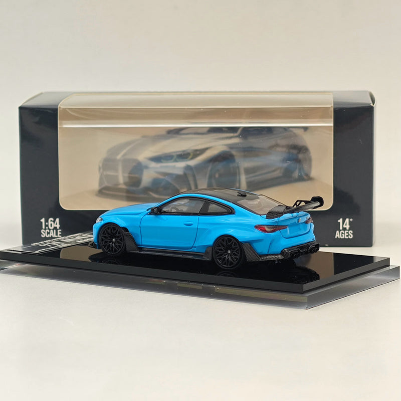 SW 1:64 BMW M4 G82 Sports Model Limited 499 Diecast Model Car Collection Blue