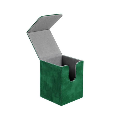 Strong Magnet PU Card Deck Box Crocodile Grain Trading Card Storage Box For Collectible Game Cards