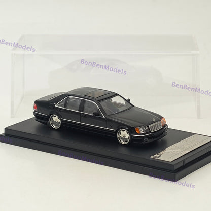 SW 1:64 W140 S600 Electroplated Wheel Hub Black Diecast Model Car