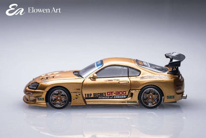 Pre order Elowen Art 1/64 topSecret A80 Supra MK4 GT300 Openable lid Diecast Model Car Limited Collection
