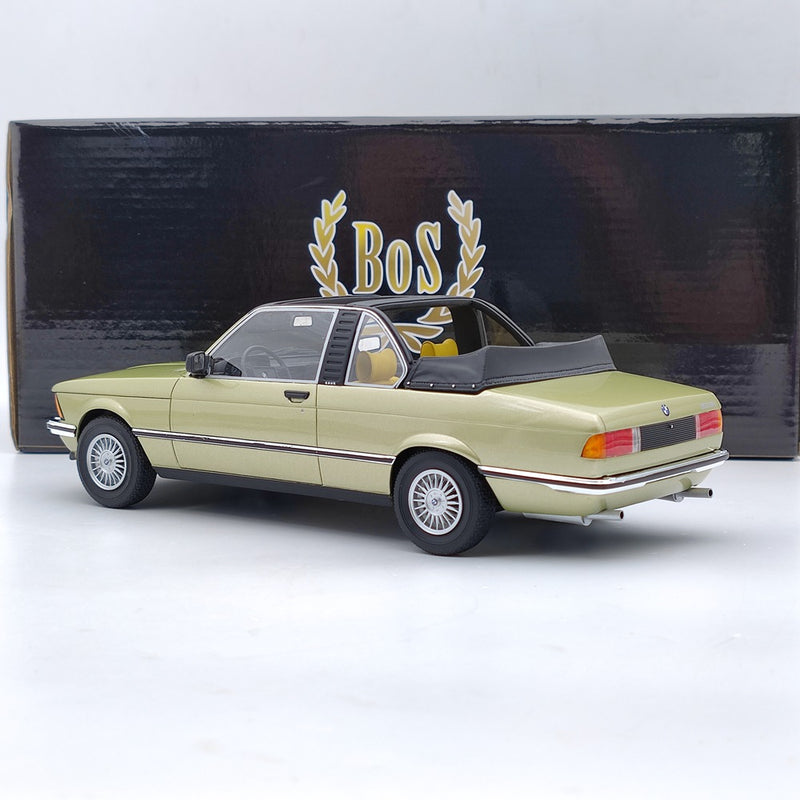 BOS 1/18 1979 BMW 323i Baur E21 Metallic Green BOS073 Resin Model Car Used