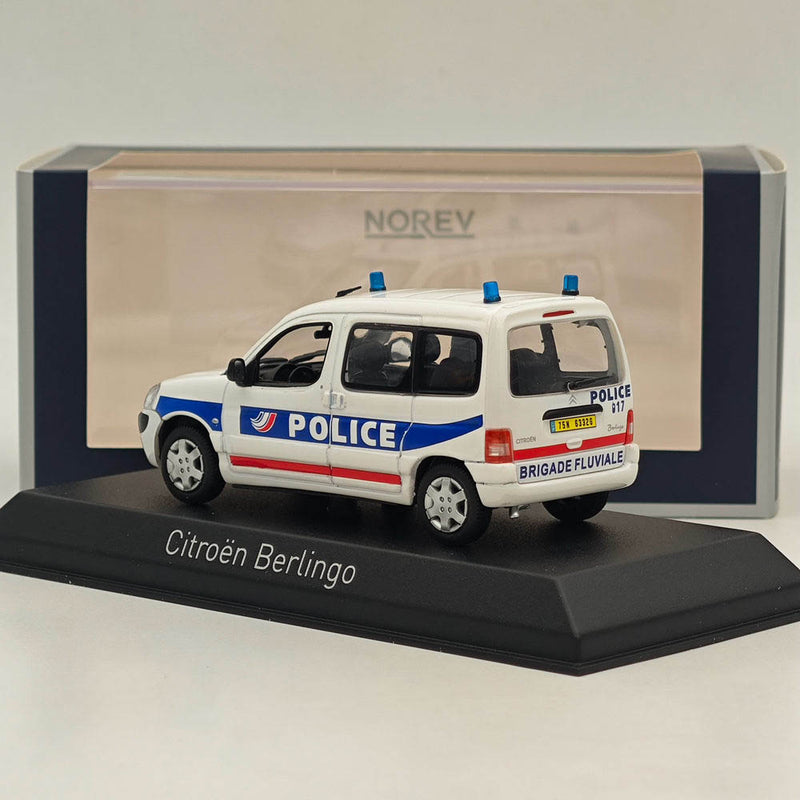 1/43 Norev CITROEN BERLINGO 2004 Police fluviale Paris Diecast Model Cars White